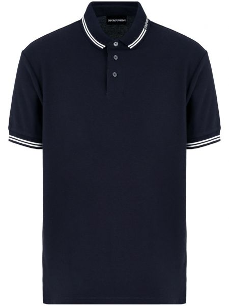 Poloshirt Emporio Armani blå