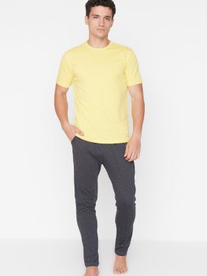 Pletena pidžama Trendyol žuta