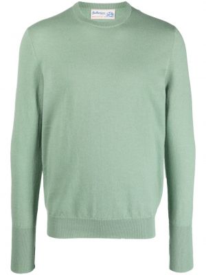 Kašmira džemperis ar apaļu kakla izgriezumu Ballantyne zaļš