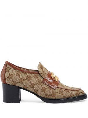 Loafers Gucci beżowe