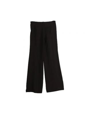 Jedwabne spodnie Balenciaga Vintage czarne