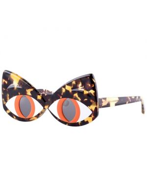 Солнцезащитные очки Yazbukey, кошачий глаз, с защитой от УФ, для женщин, черепаховый
