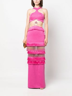 Dlouhé šaty Patbo růžové