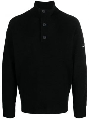 Pletený sveter Calvin Klein čierna