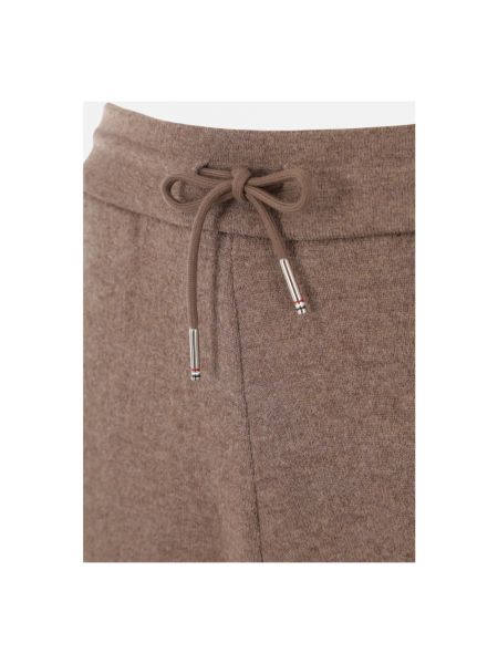 Pantalones de chándal de lana Thom Browne marrón