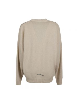 Sweter z kaszmiru Balenciaga beżowy