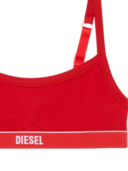 Braletka bawełniany Diesel czerwony