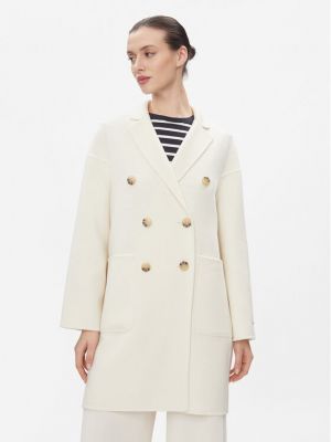 Μάλλινο παλτό Max&co λευκό