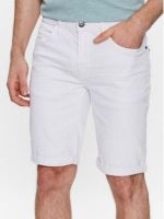 Белые мужские джинсовые шорты