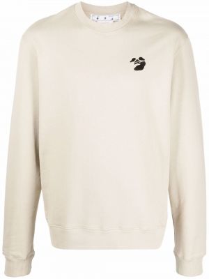 Trykt sweatshirt Off-white hvit