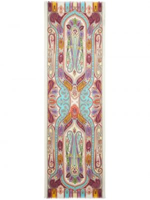 Žakárový šál s potlačou s paisley vzorom Etro