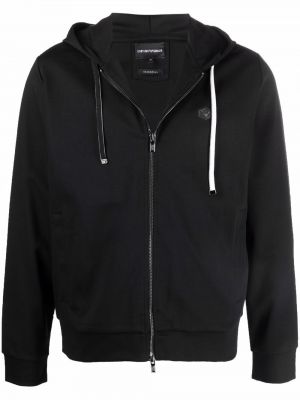 Hoodie Emporio Armani svart