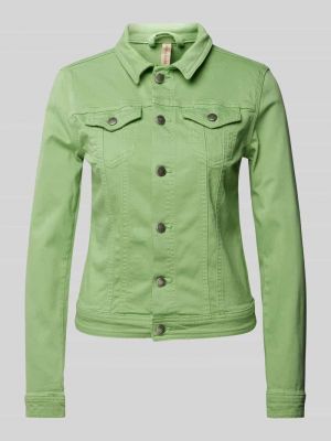 Zielona kurtka jeansowa Soyaconcept