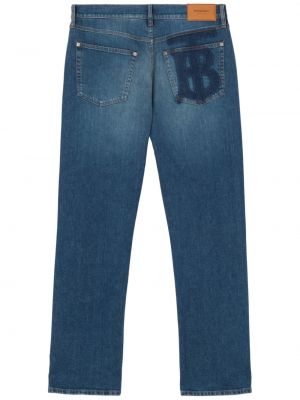 Straight leg jeans Burberry blu