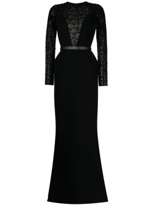 Dlouhé šaty Saiid Kobeisy černé