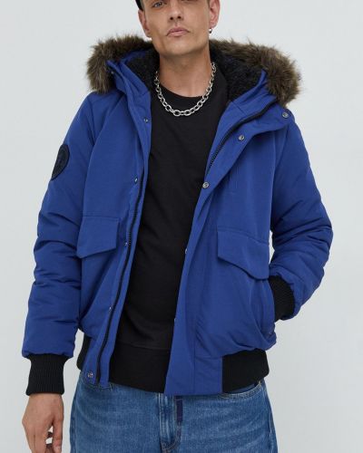 Téli kabát Superdry kék