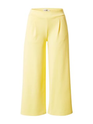 Широки панталони тип „марлен“ Ichi жълто