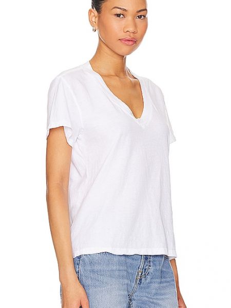 Hemd aus baumwoll mit v-ausschnitt Perfectwhitetee weiß
