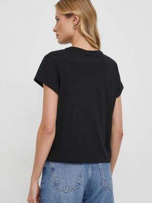 Bavlněné tričko Dkny černé