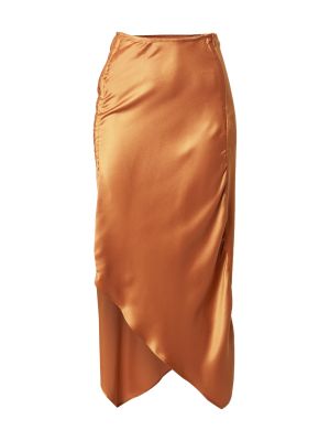 Suknja s prorezom Nu-in narančasta