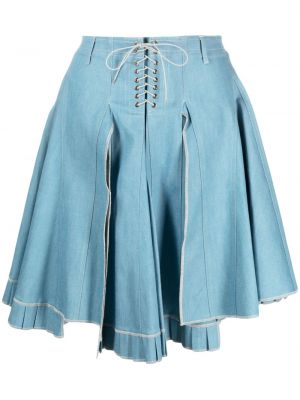 Plisovaná džínsová sukňa Ludovic De Saint Sernin