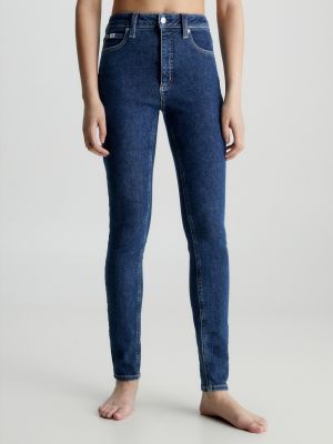 Blugi skinny fit Calvin Klein Jeans albastru