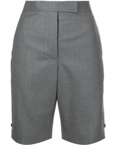 Pantalones cortos de cintura alta Thom Browne gris