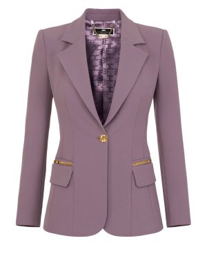 Пиджак Elisabetta Franchi фиолетовый