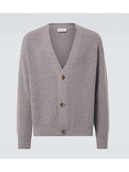 Cashmere ull strikkegenser Lardini grå