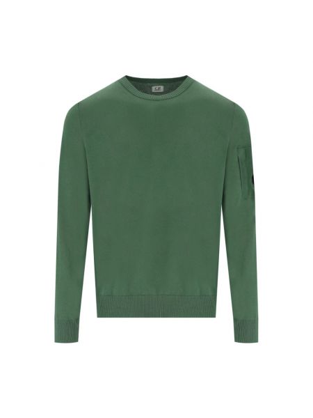 Bluza z krepy bawełniana C.p. Company zielona