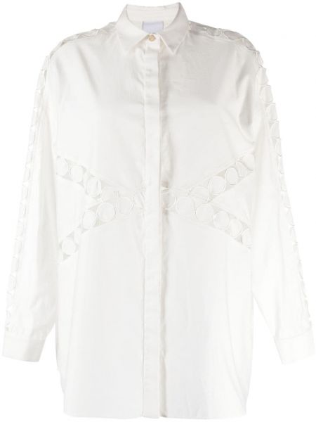 Robe chemise en coton Acler blanc