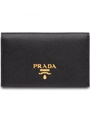 Czarny portfel Prada