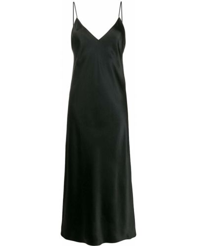 Коктейлна рокля с v-образно деколте Joseph черно
