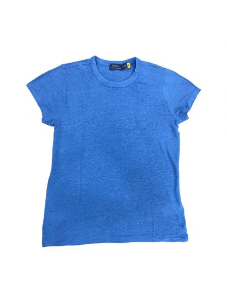 Koszulka klasyczna elegancka Ralph Lauren niebieska