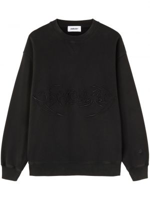 Medvilninis siuvinėtas džemperis Ambush juoda