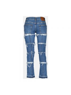 Zerrissene slim fit skinny jeans Alexander Mcqueen blau