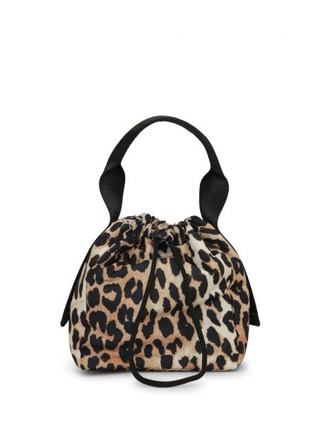 Nákupná taška s potlačou s leopardím vzorom Ganni