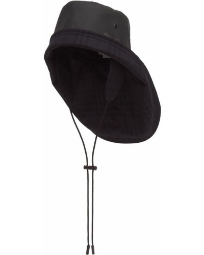 Gorra con estampado Burberry negro