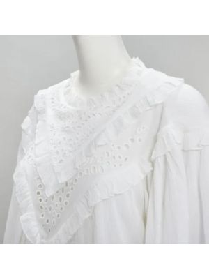 Vestido de algodón Isabel Marant Pre-owned blanco