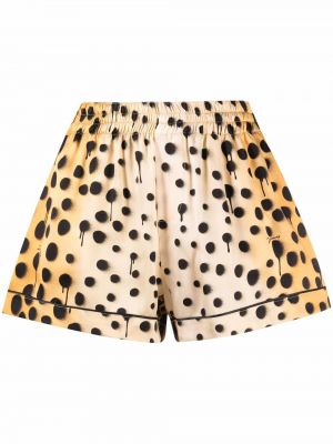 Leopard trykt shorts Dsquared2 svart