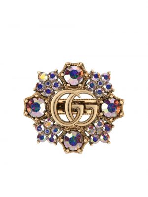 Krištáľový prsteň Gucci zlatá