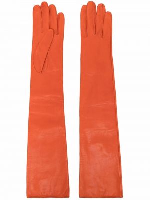 Кожени ръкавици Manokhi оранжево