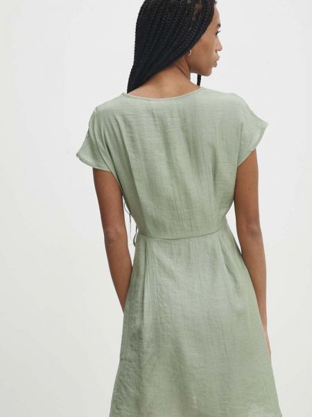 Платье мини Answear Lab зеленое
