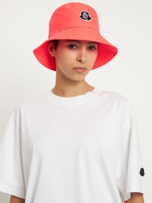 Двустранна найлонова шапка Moncler Genius розово