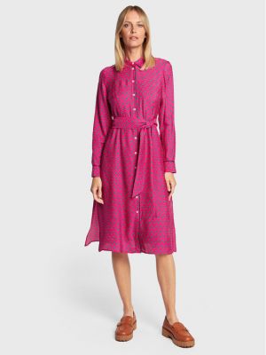 Φόρεμα σε στυλ πουκάμισο Tommy Hilfiger ροζ