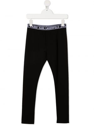 Leggings for jenter Karl Lagerfeld Kids svart