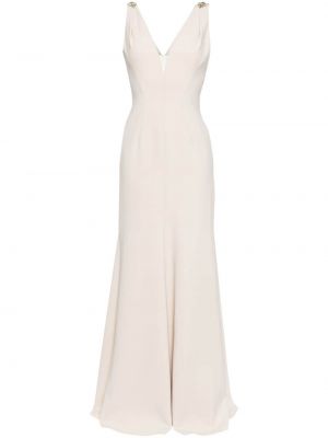 Βραδινό φόρεμα με λαιμόκοψη v Jenny Packham λευκό