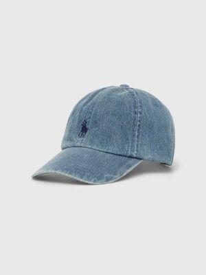Niebieska czapka z daszkiem Polo Ralph Lauren