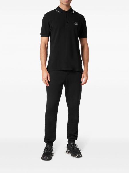 Poloshirt aus baumwoll mit print Plein Sport schwarz