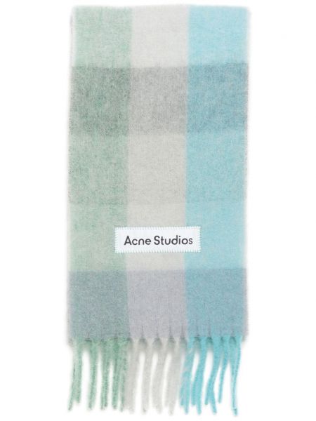 Tarkistettu huivi Acne Studios harmaa